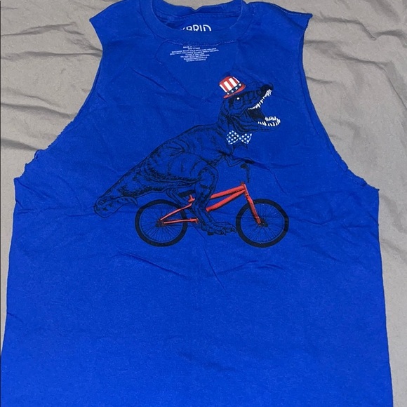 4th of July home cutoff cute top - Picture 1 of 4